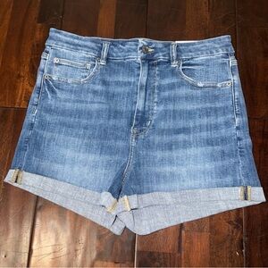 NWT American Eagle Curvy Hi-Rise Shortie Jean Shorts Women’s Size 12